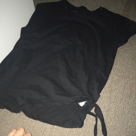 Tops | Kmart Black Knotted Tee 